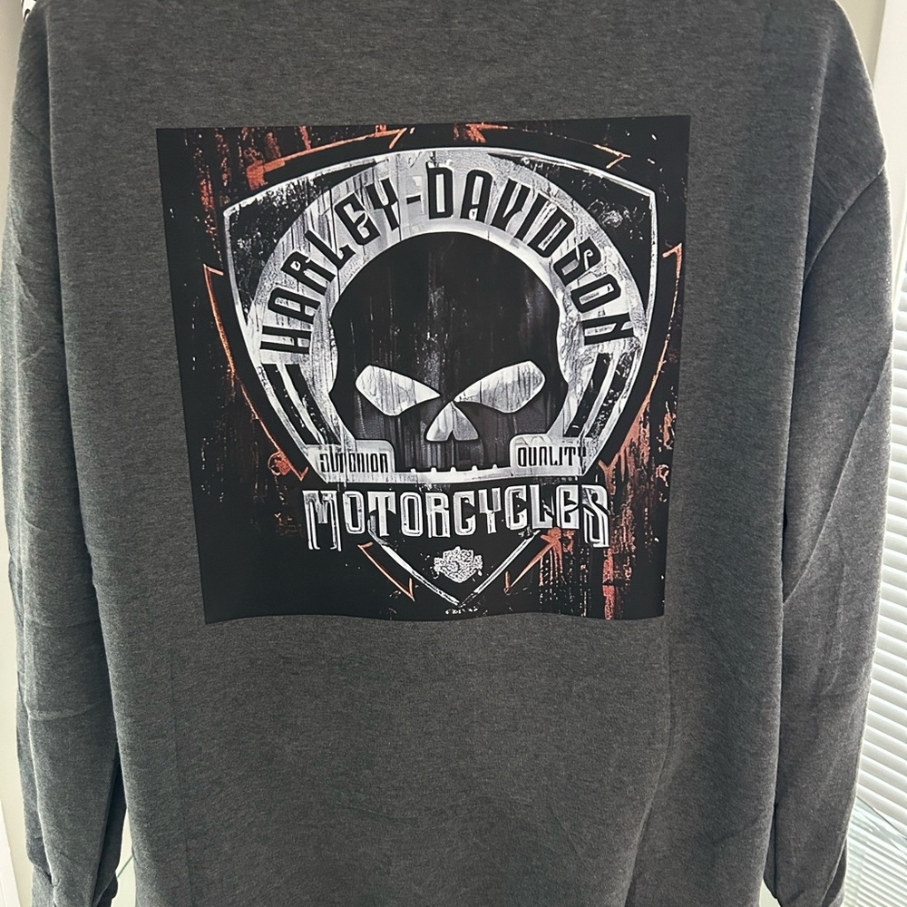 Motorcycle themed  Charcoal Sweatshirt